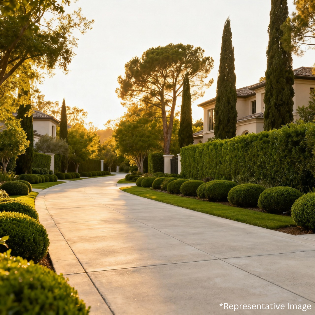 Decorative concrete roads