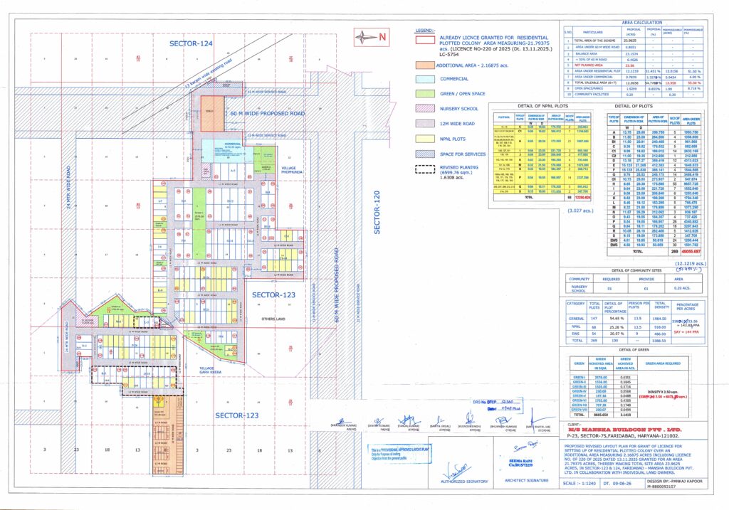 PROVISIONAL REVISED LAYOUT PLAN